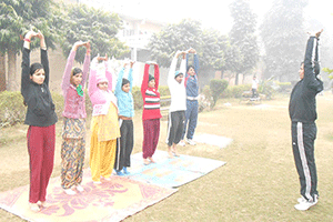 Group Yoga in Society at Gurgaon